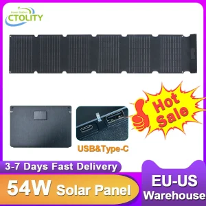 CTOLITY 54W Portable Solar Panel Charger